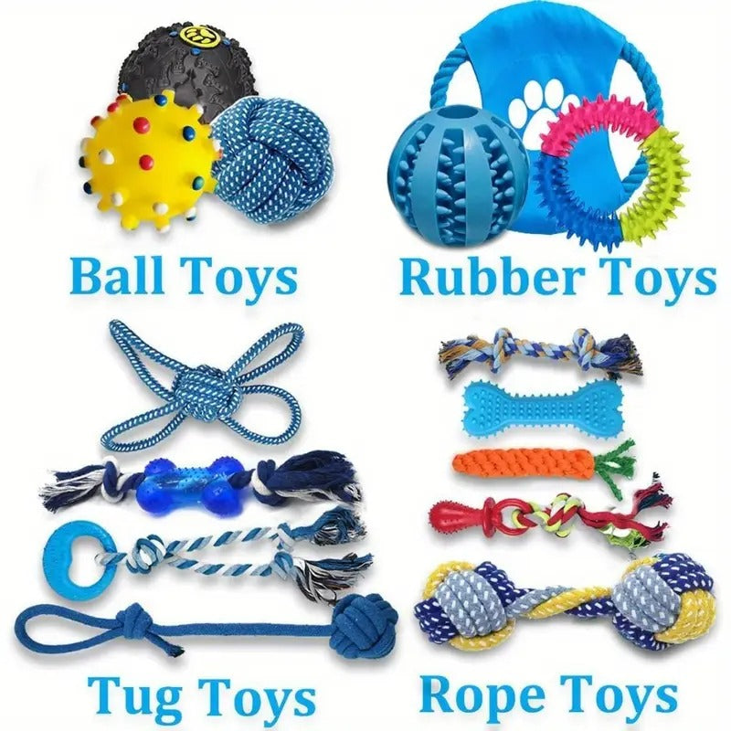 Dog Chew Toy Set Assortment (15-Pack)
